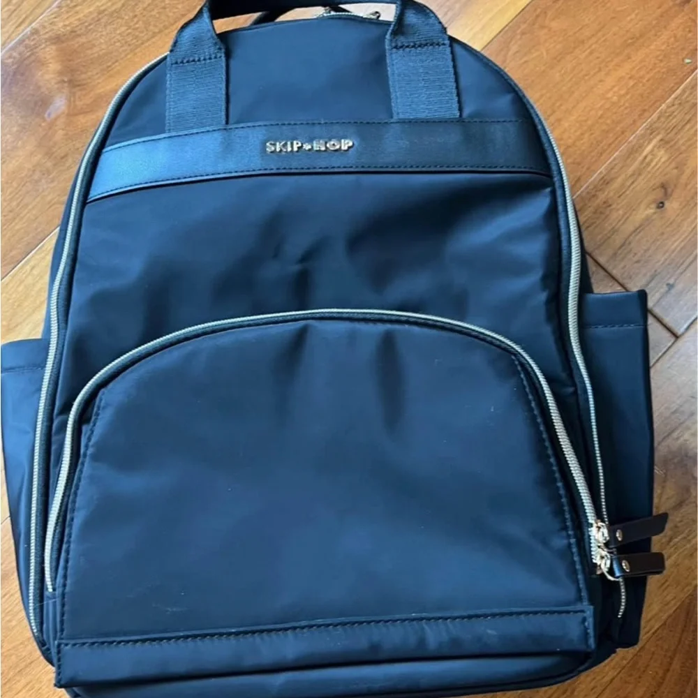 Skip Hop Black Stylish Diaper Backpack